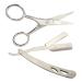 Doitool wet razor 2st razor made of stainless steel mustache musterbart scissors hairdresser shaver eyebrows trim shaver handwell for men