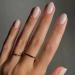 RikView White Press on Nails Medium Length Fake Nails Oval Acrylic Nails for Women and Girls 24 PCS/Set