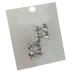 4 Pcs Unique Bowknot Hair Clips Creative Eye-catching Hairpin Metal Hairpin Cosplay Halloween Silver