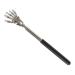 Ggnaxivs Back Scraper with Retractable Handle Stainless Steel Skeleton Handle Back Massager Body Massager Head Scraper