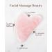 Colorfarm Gua Sha Facial Tools for Face & Eye Puffiness Relief - 100% Jade & Rose Quartz Stones - Buy Online on GoSupps.com