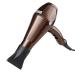 2300W Power Ionic Hair Dryer Professional Salon Dry Hair Hairdryer with Concentrator 2-Speed and 3 Temperature Settings Cool Shot Function AC Motor Powerful Quick Drying Hanging Loop Brown Small Gift