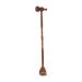 Beavorty 1stk Massagehammer Toksen MassageStab SCHABURE RESICATION SECTORATIONS FOR THE BOUTHING SCHRAPE CHORE HARD DRAVE SCHAME WENGE Wenge Cervical vertebrae rear fabric 50x8x3.5cm light brown