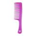 Large Wide Tooth Comb Anti-static Hole Handle Grip Hairbrush Woman Wet Detangle Curly Hair (Color : Purple Size : 1 size) 1 size Purple