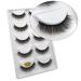 SHIDISHANGPIN 5 Pairs Eyelashes 3d Lashes Natural Black 1cm-1.5cm Long & Soft False Eyelashes Full Strip Lashes G803