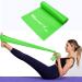 Resistance Bands Skin-Friendly Exercise Band 1.5 m Workout Resistance Bands for Women and Men Ideal for Leg Stretch Training Yoga Pilates Fitness Rehab Green