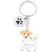 Ensianth Dog Keychain - Perfect Gifts for Dog Lovers Puppy Paw Print Keyring for Dog Owners Moms & Dads - Buy Online on GoSupps.com
