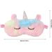 Unicorn Plush Eye Mask - Cute Funny Blindfold for Kids & Adults - Pink - Buy Online on GoSupps.com