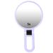 YYOYY Portable Travel Mirror - 5X Magnifying Folding Cosmetic Mirror - Desktop Makeup Mirror - for Check Your Makeup(Purple)