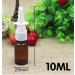 4PCS 10ML Brown Glass Nasal Spray Bottles - Refillable and Portable - Buy Online on GoSupps.com
