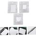 VILLCASE 3 Sets Ring Palette - Nail Art Display & Mixing Kit | Mini Stainless Steel Nail Accessories 7.6x5.1cm - Buy Online on GoSupps.com