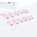 24 Pcs Glossy Press on Coffin Nails for Women - Pink Eye False Nail Set with Glue - Buy Online on GoSupps.com