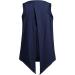 Zaclotre Kid Girls Navy Blue Athletic Tank Top | Open Tie Back Workout Shirt (9-10 Years) - Buy Online on GoSupps.com