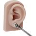 2 Pcs Soft Silicone Ear Models for Piercing Practice & Acupuncture Teaching - Dark Skin Color - Buy Online on GoSupps.com
