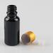 Tianzd 6-Piece 20ml Gloss Black Glass Bottles - Sealed Stopper & Gold Aluminum Cap for Perfume Aromatherapy & Massage Oils - Buy Online on GoSupps.com