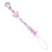 Clip Holder Teething Toy - Washable Cartoon Silicone Clip for Toddlers - Purple Shower Gift - Buy Online on GoSupps.com