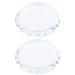 2PCS Nail Art Painting Glass Board - Color Toning Palette for Makeup Display and Cosmetic Mixing Tools - Buy Online on GoSupps.com