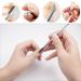 Nail Gel Polish Remover & Cuticle Pusher Set - Stainless Steel Double End Tool for Nail Cleaning and Cuticle Removal - Buy Online on GoSupps.com