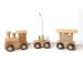 Personalizable Colorful Wooden Train - Ebyreo Locomotive & Wagons | Unique Name Assembly & Candle Wagon Set - Buy Online on GoSupps.com