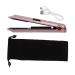 FOMIYES Professional Iron Curling Iron Mini Hair Crimper 2 in 1 Mini Flat Iron Curling Portable Curling Wand Travel Beard Girl Rose Gold