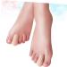 Silicone Toe Spacers - 1 Pair for Overlapping Toes, Bunion Relief & Toe Alignment - Beige - Buy Online on GoSupps.com