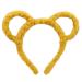 Yellow Headband for Women Winter Thick Plush Headband Round Mouse Bear Ears Makeup Headband Bandana Headband and Headbands Hair Accessories