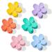 Flower Cute Hair Claw Clips - 6Pcs Large Flower Hair Clip Nonslip Strong Hold Hair Catch for Women and Girls Hair Accessories Candy Colors