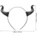 Lurrose Black Devil Horn Headband Demon Horns Headband Black Horn Headpiece Black Horns Accessory Halloween Costume for Party Halloween Cosplay - Buy Online on GoSupps.com