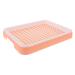 BESPORTBLE Box Hamster Toilet Rabbit Litter Tray Ferret Automatic Cat Litter Tray Sifting Litter Tray Pink Pp 24.50X19.50X3.00CM Pink