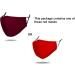 Buyitrozo Washable Cotton Cloth Adult Face Masks 3- Ply Plus Filters Lanyard - Buy Online on GoSupps.com