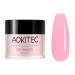 Dipping powder nails set dipping nail powder aokitec fashion dip powder nail dipping powder French nail art starter manicure for salon diy & home nail powder mirror powder-28g pink
