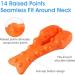 Cliunt Relief Trapezius Stretcher & Trigger Point Massage Device - Upper Back & Neck Pillow for Relaxation - Orange - Buy Online on GoSupps.com