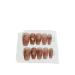 Handmade acrylic pink blush wearable false nails with glue full cover short press on nails lovely girls Nail enhancement (Color : 14 Size : L)
