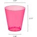 Party Essentials Neon Pink 2-Ounce Shot Glasses - 50 Count | Disposable Hard Plastic Shooter Cups - Buy Online on GoSupps.com
