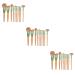 FRCOLOR 30 Piece Makeup Brush Set Powder Brush for Face Eyeshadow Blush Foundation Brush Makeup Brush Set with Wooden Handle Portable Makeup Brush Wood Colour Painting Synthetic Fibre
