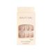 Glossy Nude Pink Short Round Press on Nails with Rhinestone Designs - Women & Girls - Buy Online on GoSupps.com