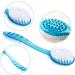 Bath Brush Back Brush for Showering | Soft Bristle Skin Massage Body Brush for Women & Men - Blue - Buy Online on GoSupps.com