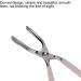 Eyebrow Tweezers Precision Stainless Steel Anti Slip Handle Flat Slant Tip Hair Removal Clip for Trimming Eyebrows Hair Beard Removal Pink - Buy Online on GoSupps.com