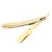 Golden Stainless Steel Men's Razor - Premium Hand Shaver for Home & Barber Use (No Blade Included) - International Shipping Available - Buy Online on GoSupps.com