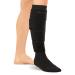 BraceAbility Lymphedema Leg Wrap - Swollen Calf Garment Brace for Lower Extremity Edema Swelling Lymphatic Drainage Water Retention Sleeve - 20-30 mmHg Medical Compression Socks Included (2XL) XX-Large