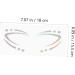 MUSISALY 6pcs Iridescent Eyeliner Face Eye Shadow Stickers Eyebrow Sticker Makeup Sticker Transfer Glue - Buy Online on GoSupps.com