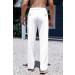 Runcati Men's Lightweight Linen Pants - Casual Loose Fit Summer Beach & Yoga Wear - White L - Buy Online on GoSupps.com