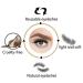 Lansteen 3D Natural Look Wispy Volume False Eyelashes - 10 Pairs | Reusable Faux Mink Short Lashes with Applicator | Cat Eye Style Black Band Lashes - Buy Online on GoSupps.com