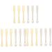 FRCOLOR 18 Pcs Electroplating Cream Spoon Metal Eye Cream Applicator Alloy Makeup Spatula Facial Cream Spoon Eye Cream Spoons Lotion Scooper Metal Scraper Skin Zinc Alloy Pack Facial Mask 6x2x0.7cmx3pcs Golden Goldenx3pcs