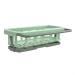 25 x 12 x 7.5 cm Sponge Holder Kitchen Organiser Dish Drainer Soap Rack Soap Dish Dish Towel Holder Dispenser Green (Green)
