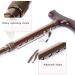Folding Lightweight Walking Stick/Portable Crutches Cane Non Slip Unisex-Adjustable Height 70-92cm Practical Independence - Buy Online on GoSupps.com