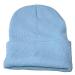 Winter Beanie Hat for Women Oversized Thermal Warm Cable Ribbed Knit Hat Fleece Lined Ski Skull Cap Light Blue One Size