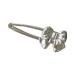 AJOIDR 2000s Metallic Hairclip for Teens Girl Silver Bowtie Hair Clip Hair Barrettes for SideBang 2000s Hair Styling Tool