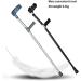 Double-Adjustable Folding Crutches Forearm Elbow Underarm with Open Cuff Walking Stick Lightweight Aluminum Crutch Holder Walking Aid Crutch Height Adjustable Forearm Support (2 Pieces) Journey - Buy Online on GoSupps.com