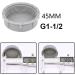 Qrity 2x 45mm Kitchen Sieve & G1 Pipe Locking Cap - Leak-Proof Sealing Solution for Drain Pipes - Buy Online on GoSupps.com
